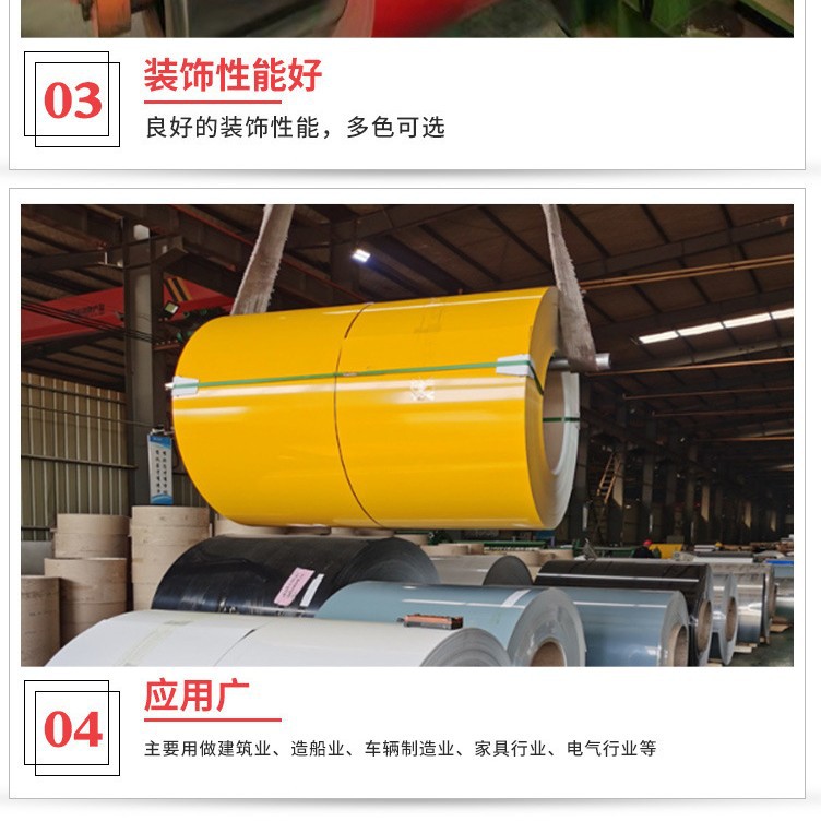Поставки цветных стальных пластин для бытовой техники, цветные алюминиевые рулоны, алюминиевые сплавы с цветным покрытием и цветные алюминиевые листы для кровли