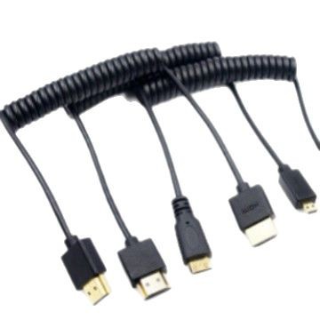hdmi PU spring line miniHDMI spring line microHDMI spring line OD3.2 4K camera line
