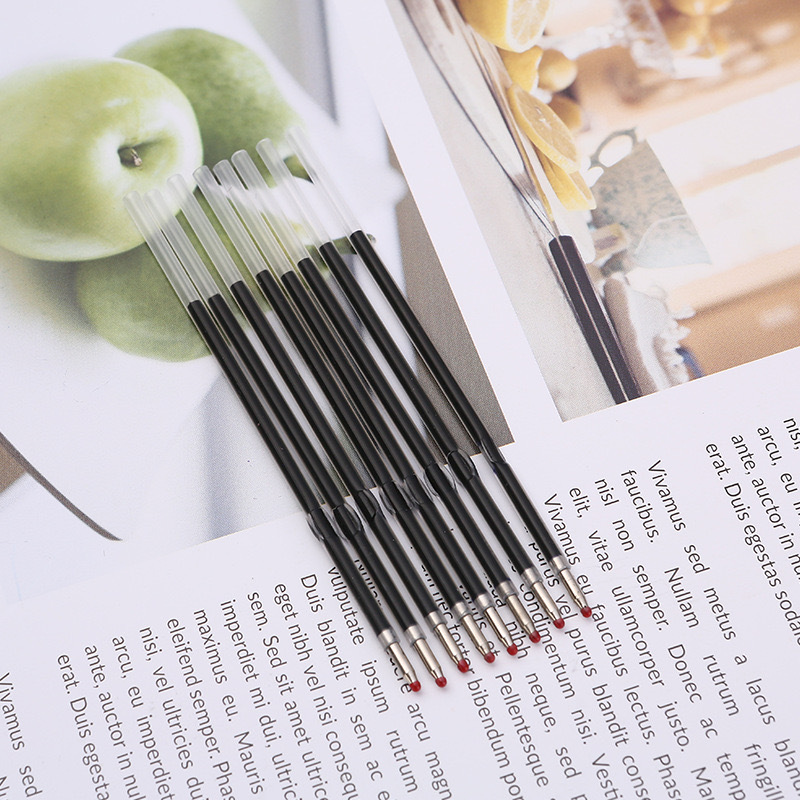 Factory in stock Plastic Meiji Pen Refill Office Writing Smooth 1.0mm Bullet Refill Plastic Ballpoint Pen