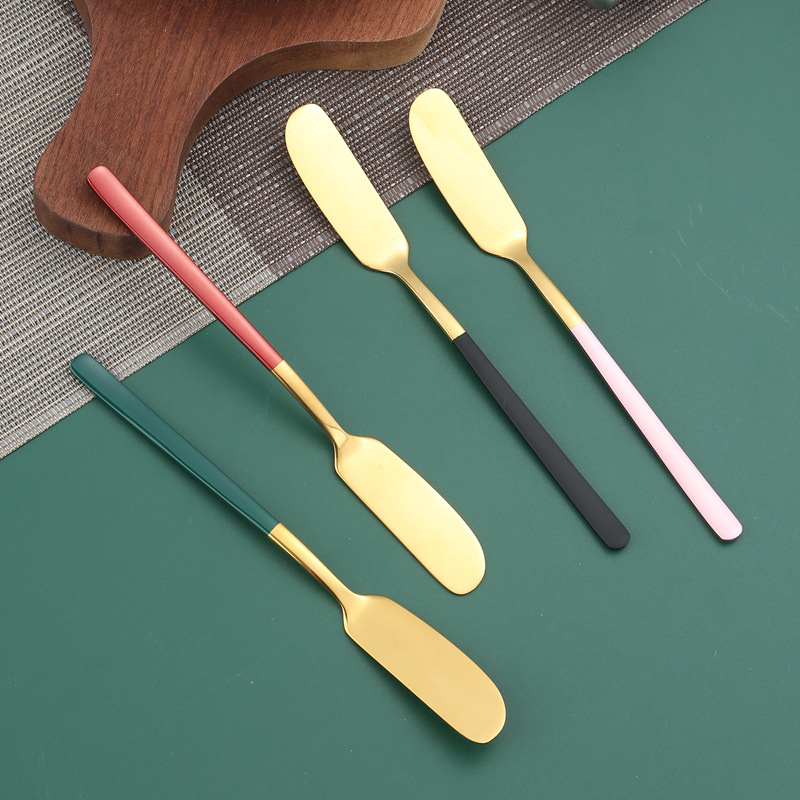 Cross-border 304 stainless steel butter knife spatula Western food hotel cheese decorating knife jam knife butter knife butter knife