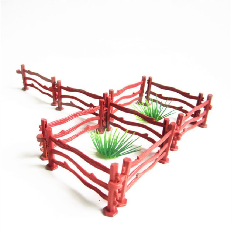 8 см игрушечный забор, простой пластиковый забор для настольных игр