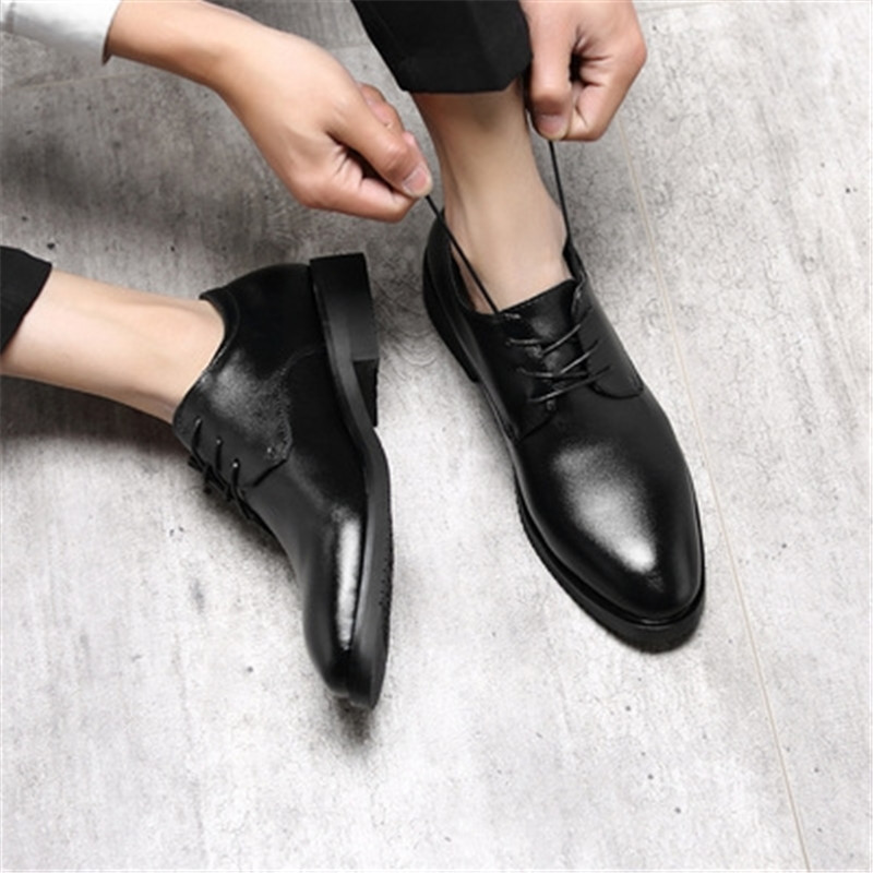 Single Shoes, Black Formal Work Shoes, Cross-Border Wholesale Men's Casual Shoes, Foreign Trade Work Shoes, Leather Shoes, Men's Formal Leather Shoes