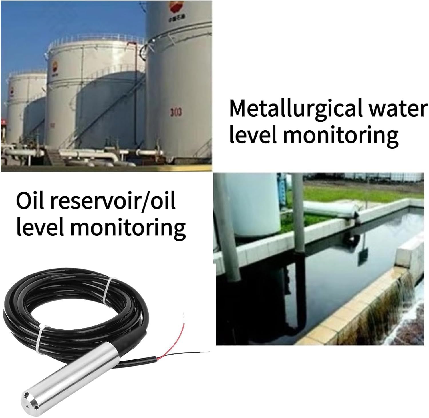 Fafeicy Tl-136 Flüssigkeitsstandsmessumformer, Ip68 Wassers
