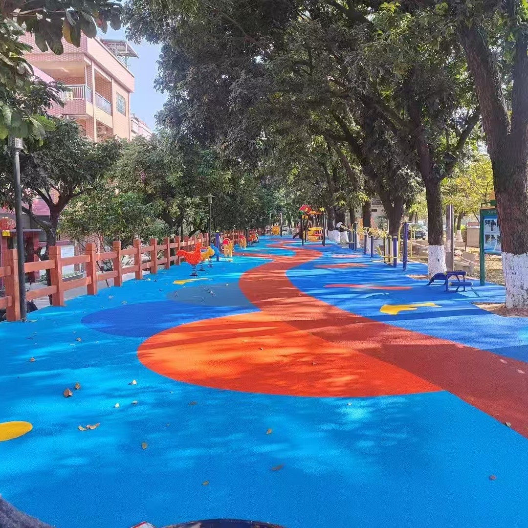 Эластичная пластиковая поверхность EPDM, беговая дорожка, EPDM фитнес-тропа, пластиковый материал для игровой площадки