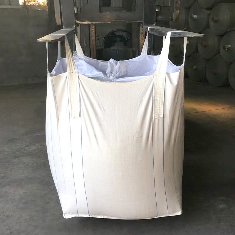 Factory wholesale White ton bag pp ton bag industrial space bag Bridge pre-pressure ton bag hoisting sludge container bag