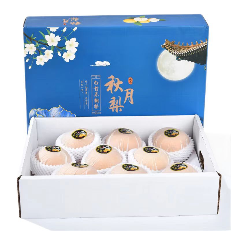 Shandong Qiuyue Pears, Seasonal Fruit, Freshly Picked Pears, Fresh Fruit Gift Box, Direct Shipment from the Place of Origin, Whole Box, One-Piece Dropshipping