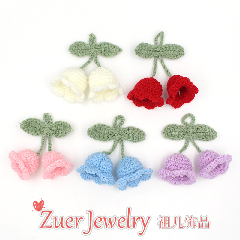 Finished Umbolus Wool Crocheted Pendant Keychain Mobile Phone Car Bag Cute Doll Small Items Hanging Accessories