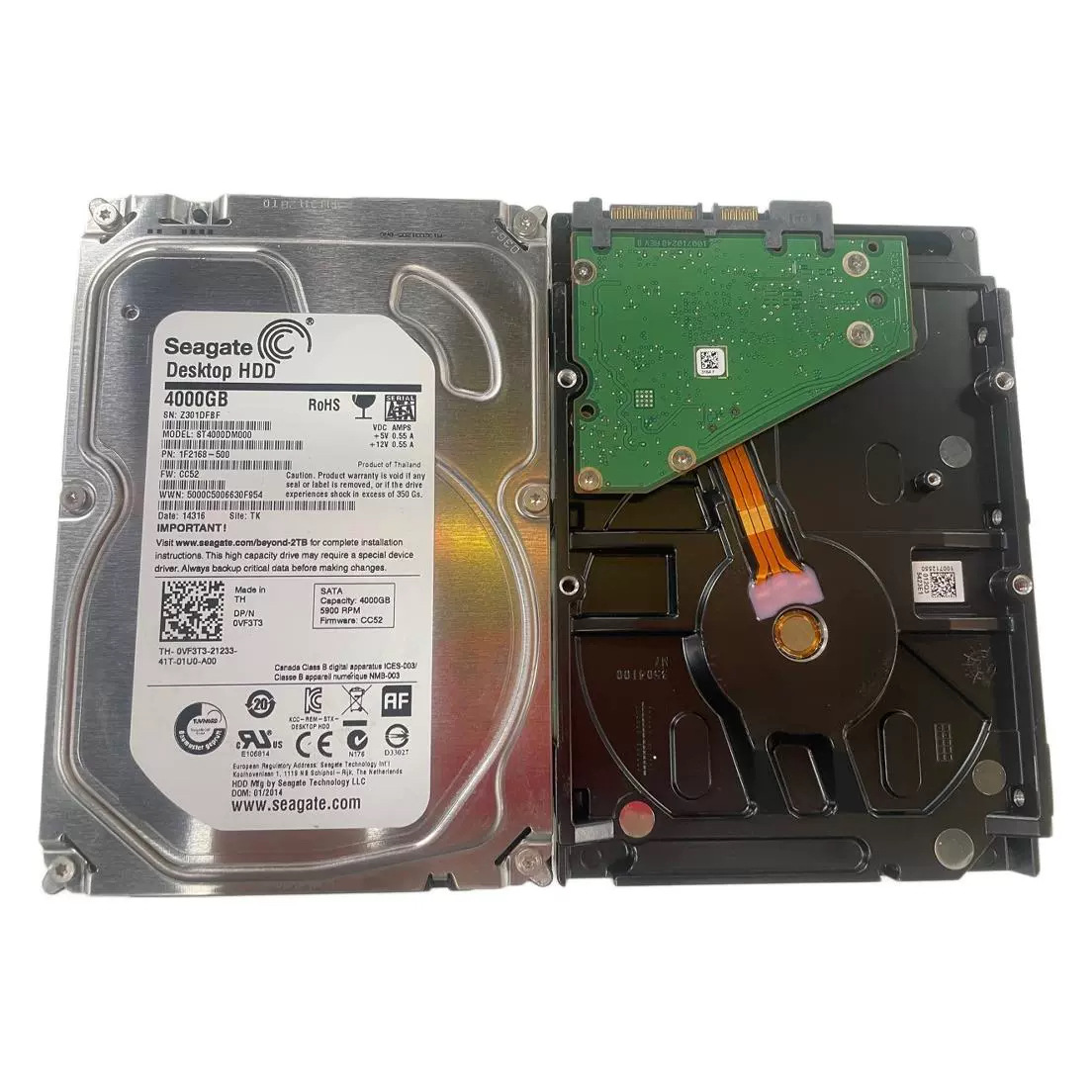 ST4T Desktop Mechanical Hard Disk Dismantling Machine Monitoring