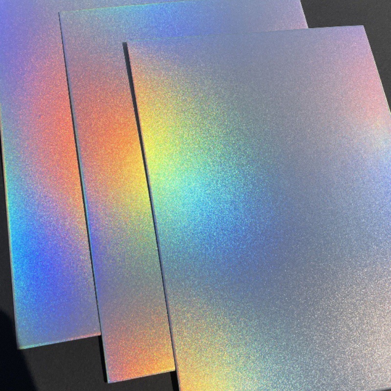 350g Thickeneded Colorful Frosted Laser Fantasy Paper Decorative Cardboard Multi-Purpose Gift Packaging Reflective Paper