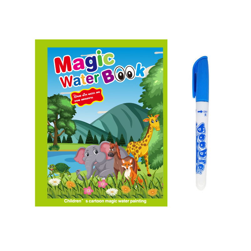 Children's water painting book painting book creative magic graffiti colorful water painting album kindergarten coloring can be used repeatedly