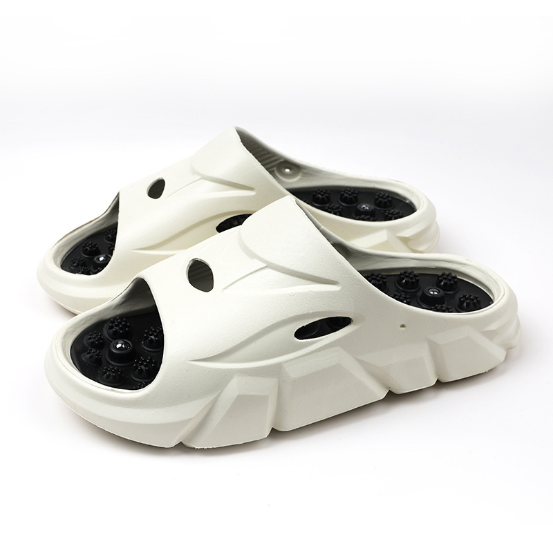 Finger Press Slippers Men's Summer Massage Shoes Foot Sole Acupoint Health Leisure Sandals Home Outfit Men's Beach Shoes