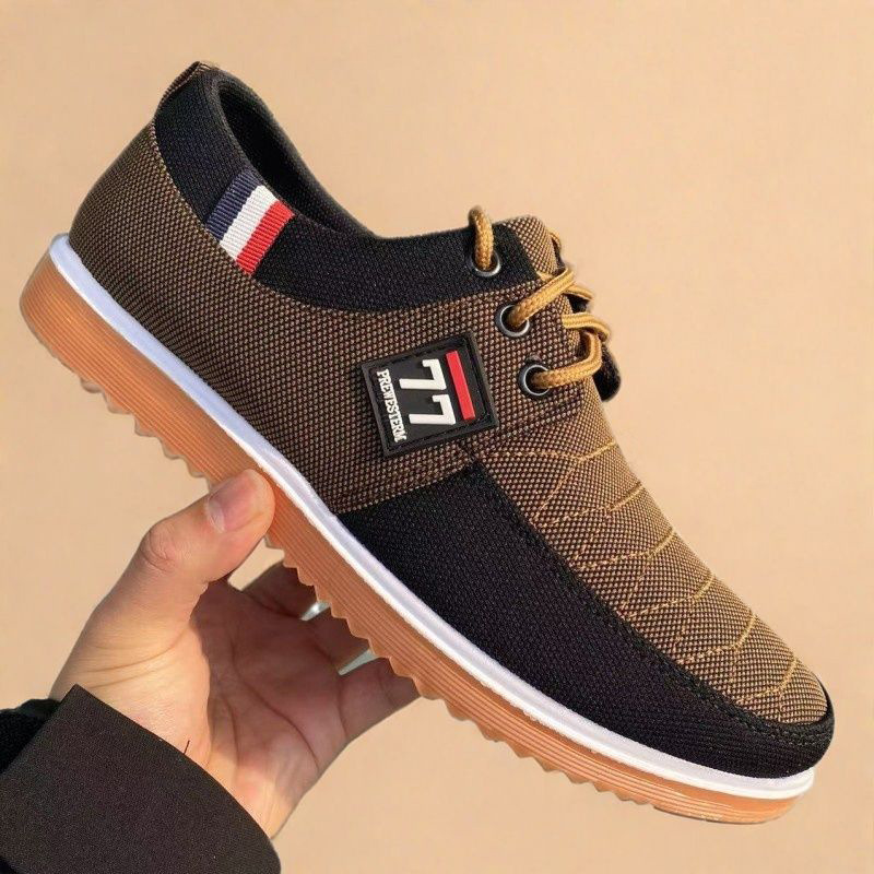 Work Breathable Wear-resistant Shoes Autumn New Style Running Shoes Lightweight Beef Sole Driver All-match Canvas Shoes for Men