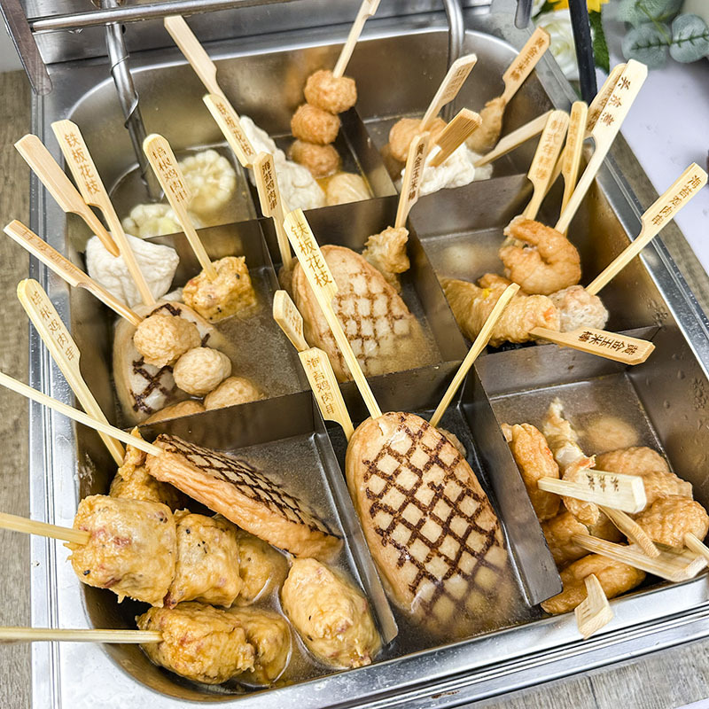 Ding Weitai Guandong cooked ingredients string commercial hot pot fish balls beef balls Japanese convenience store Guandong cooked