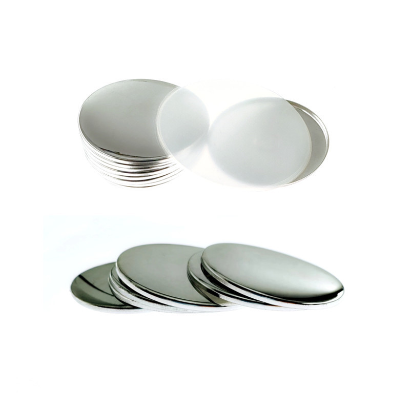 58MM new anti-rust paper clip badge material animation frosted tine iron double flash badge blank consumables