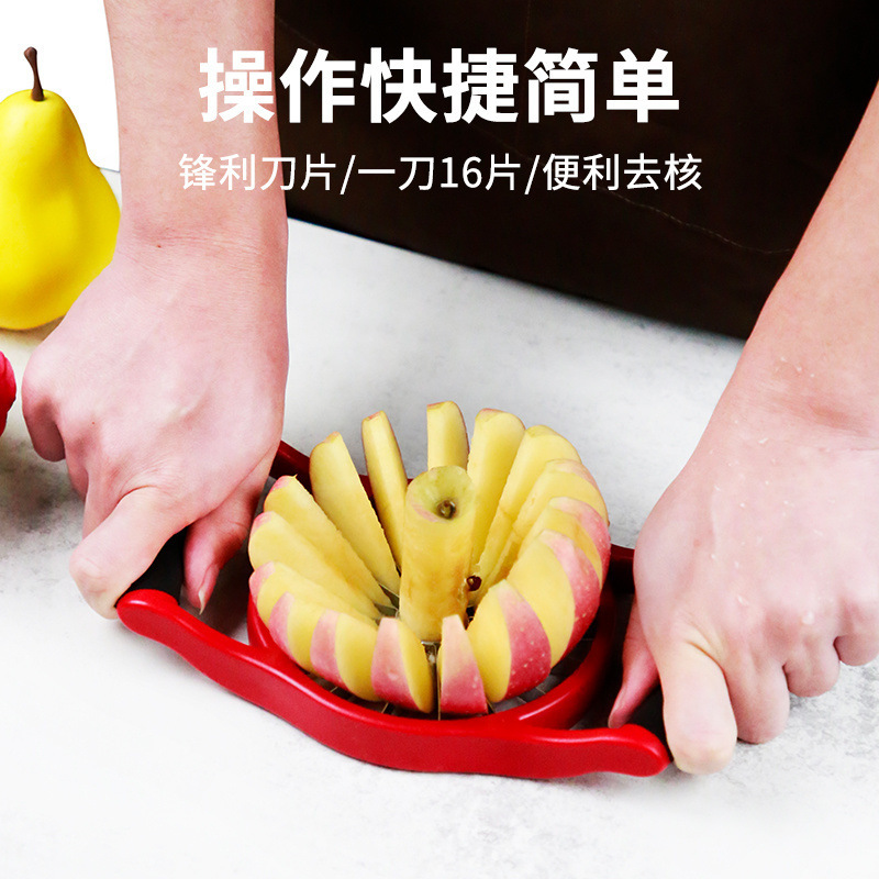 Креативный фруктовый резак яблочный резак для дома нож для резки груши разделитель фруктов инструмент Восемь бессмертных красный