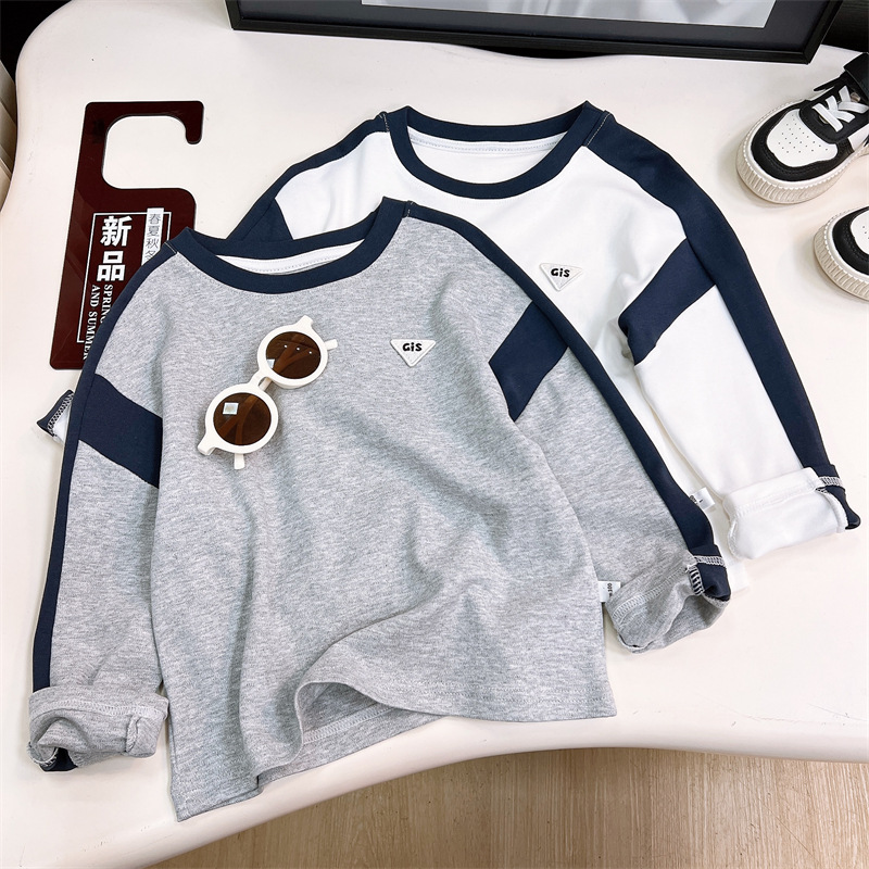 Базовая футболка для мальчиков, новая, свободный крой