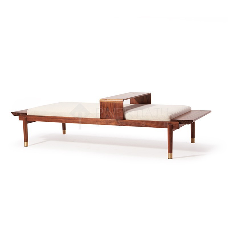 Новый китайский стиль, простой атмосферный табурет из массива дерева для гостиной, креативный съемный кофейный столик, скамейка, табурет для кровати