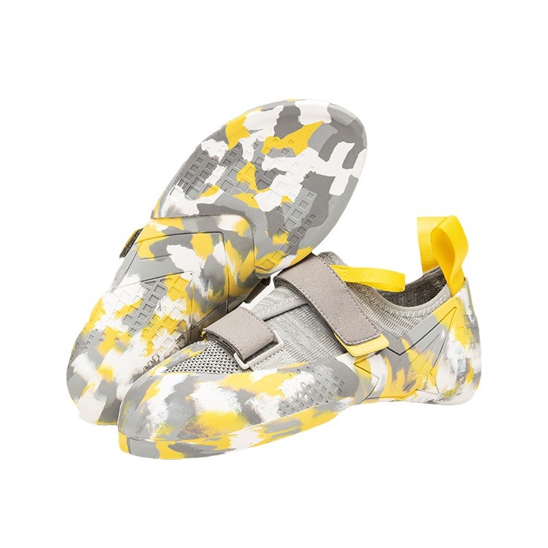 Factory Direct Sales New Four-Season Camouflage Rock Climbing Shoes for Teenagers and Men Indoor Bouldering Professional Entry-Level Sports Shoes