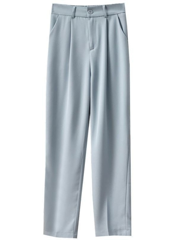 Women's 2024 Pants for Spring and Autumn New Korean Style Design Niche High Waist Loose Slimming Straight Leg Wide Leg Casual Pants