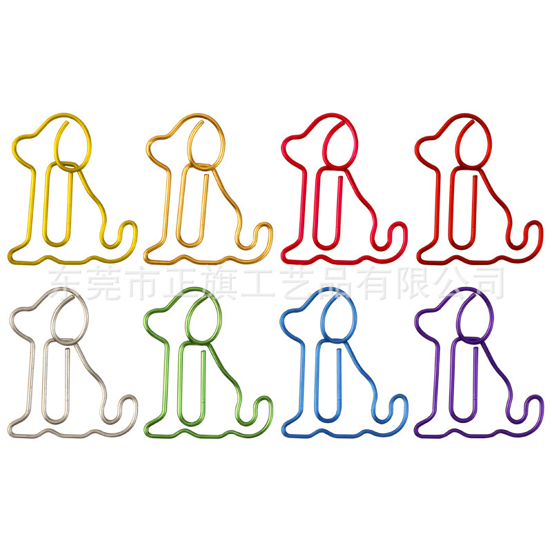 Zhengqi wholesale penguin climbing cat Pink Flamingo Animal special-shaped paper clip hand account student test paper clip