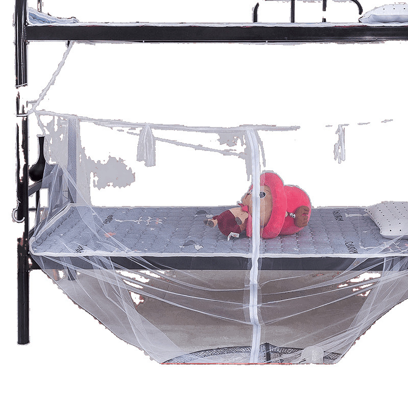 Student Mosquito Net Dormitory 0.9 with Zipper Style Dormitory Bunk Bed Encryption Square 90C Single 1.35m