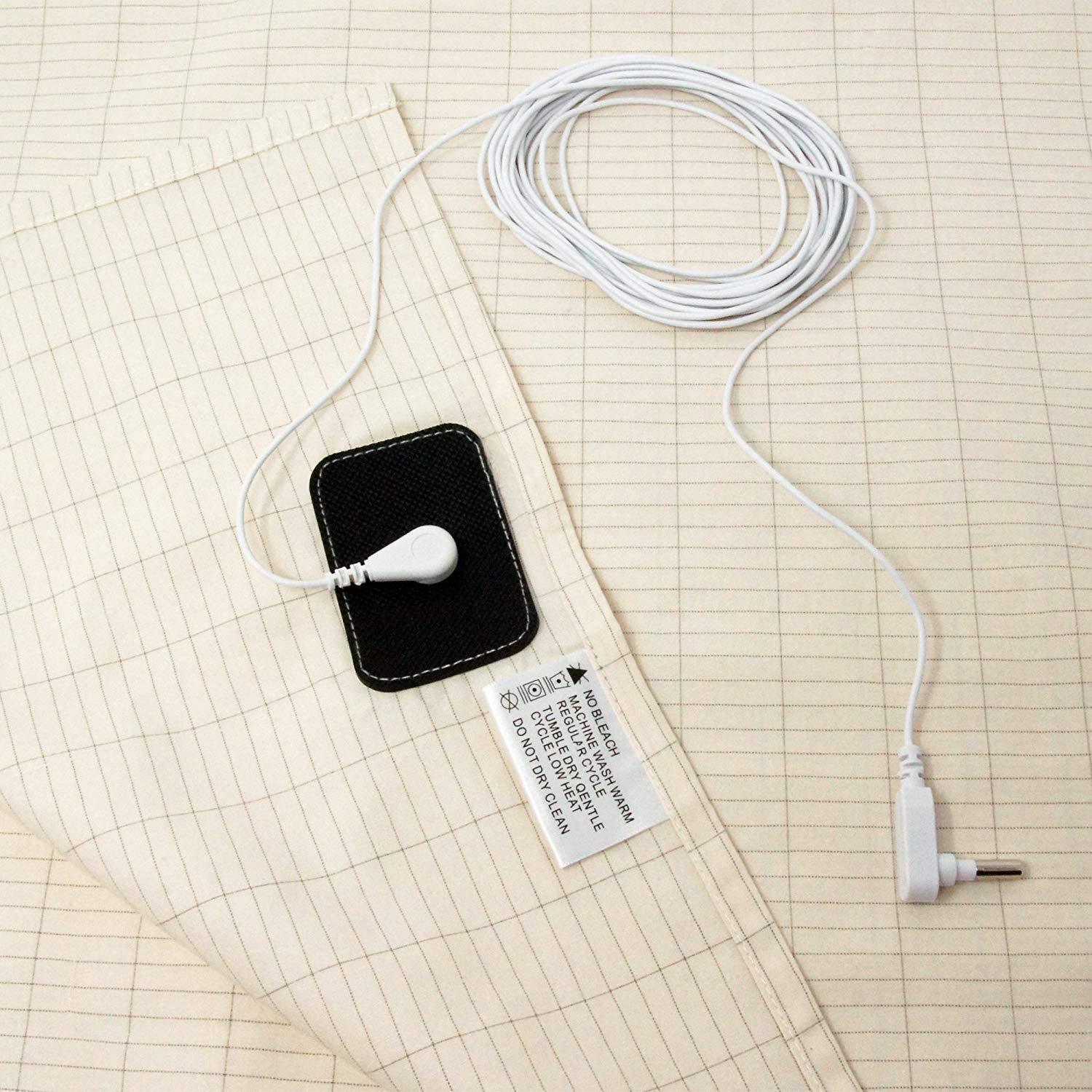 Grounding Fitted Sheet Silver Fiber Grounding Mat to Help Sleep Children's Mattress