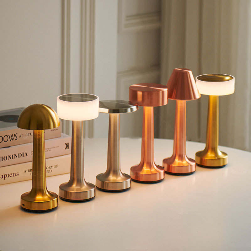 Bar Table Lamp Desktop Nightlight Charging Outdoor Music Restaurant Table Lamp Retro Bar Lamp Clear Bar Atmosphere Lamp