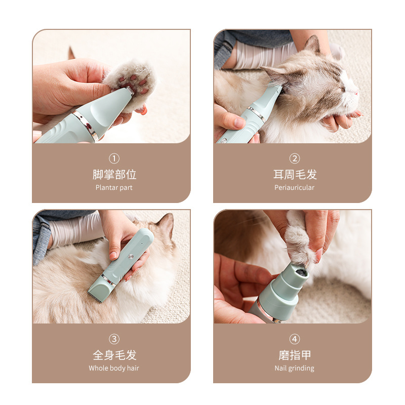 Pet Shaver, Shaving Clipper, Pet Nail Polisher, Cat Pet Shaver, Foot Hair Clipper, Pet Electric Clipper
