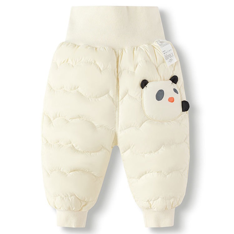 Baby Children's Down Pants Boys and Girls Outer Wear Lightweight Winter Thickened Small and Medium-sized Children's Baby Casual Warm Pants
