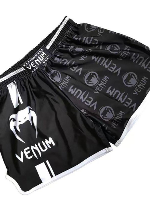 Venom Training Suit Ufc Suit Men's Boxing Tight Quick-Drying Clothing Muay Thai Fighting Short-Sleeved Shorts Gym Fighting