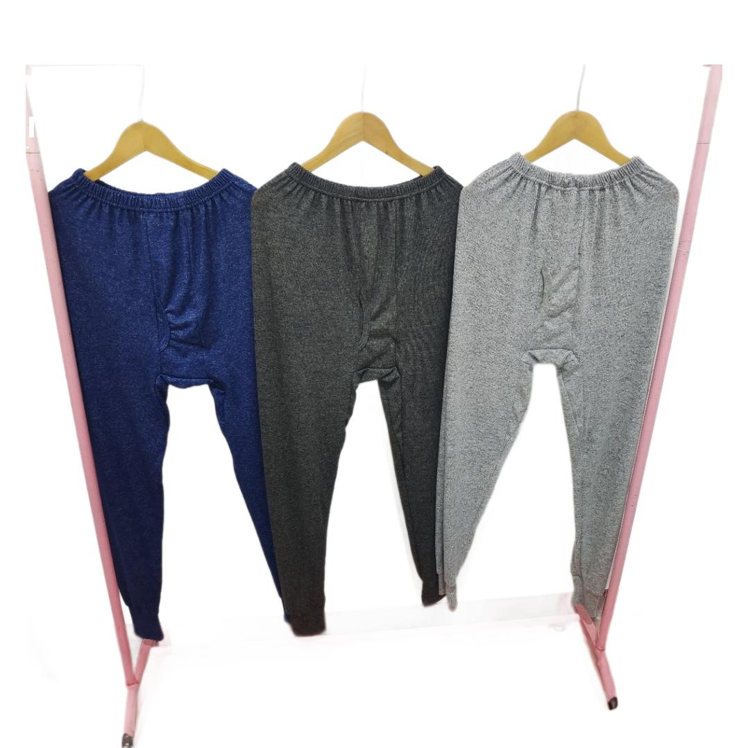 Middle-aged and elderly autumn pants, men's sweat cloth wool autumn pants, spring and autumn and winter bottoming men's pants, plus