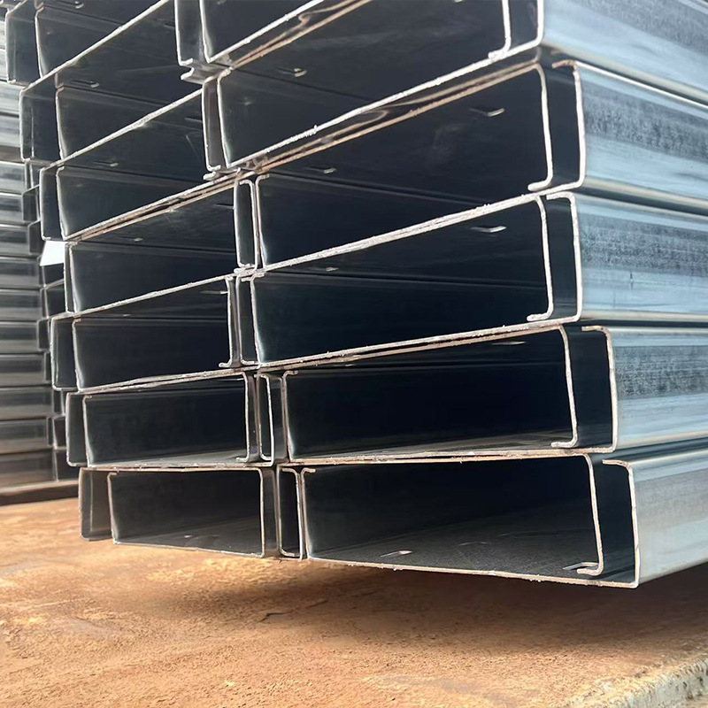 Galvanized C-Shaped Steel Q235B Photovoltaic Bracket Zinc Aluminum Magnesium Hot-Dip Galvanized Bracket Accessories One-Stop Photovoltaic Engineering Steel