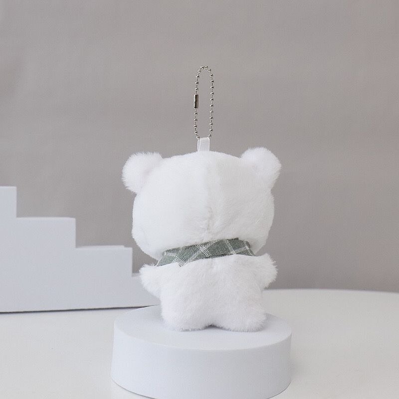 Wholesale scarf bear doll cute wind key chain plush pendant girls small gift accessories doll machine doll