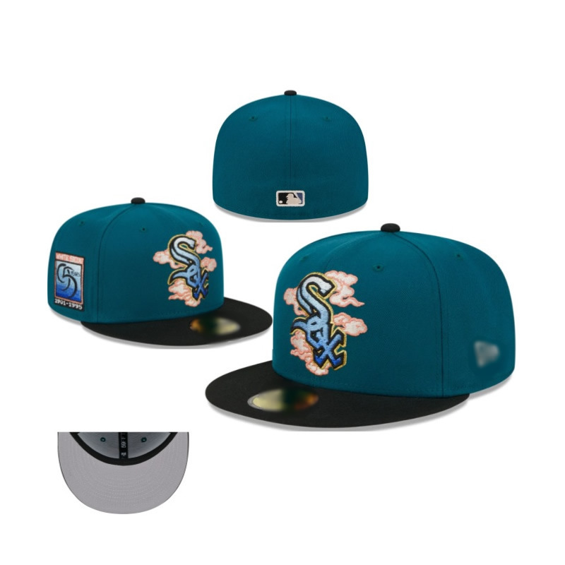 Baseball Cap for Foreign Trade Teams 2024 New Flat Brim American Sports League Closed Cap Fashion Size Flat Brim Cap