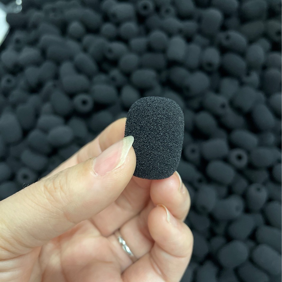 Factory Direct Supply Microphone Microphone Sponge Cover Collar Clip Sponge Cover Mesh Cover High Density Sea Bee Microphone Cotton Cover
