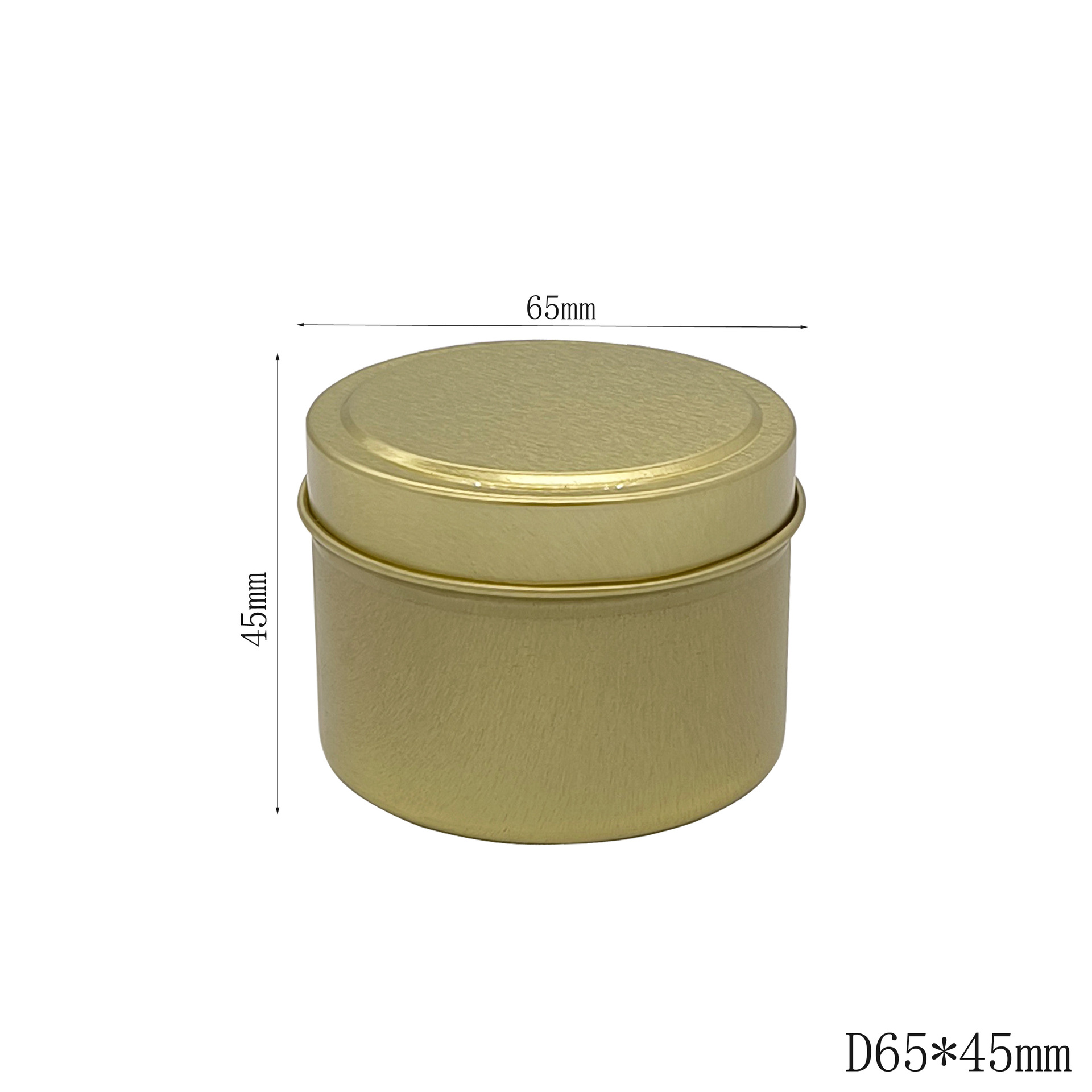 Aromatherapy Candle Jar 4oz Convex Lid Cross-border Spot Tinplate Candle Jar Small Iron Box 65*45 Simple Metal Style