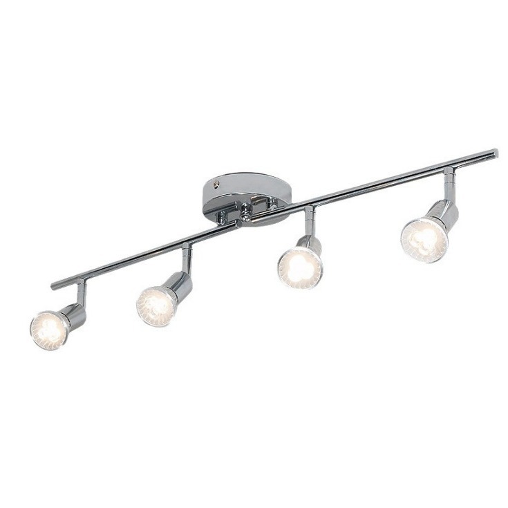 Cross-Border 4-head led spotlight ceiling spotlight exhibition hall open-mounted background wall kitchen adjustable spotlight