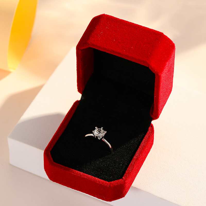 Simulation fake diamond ring wedding props wedding ring bride couple ring a pair of marriage ceremony diamond wedding ring