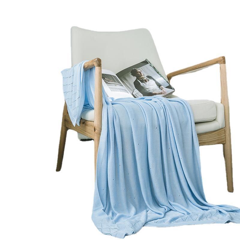 Ruijing Textile Bamboo Fiber Knitted Baby Ice Silk Cold Blanket Children's Cold Ice Silk Nap Cover Blanket Cool