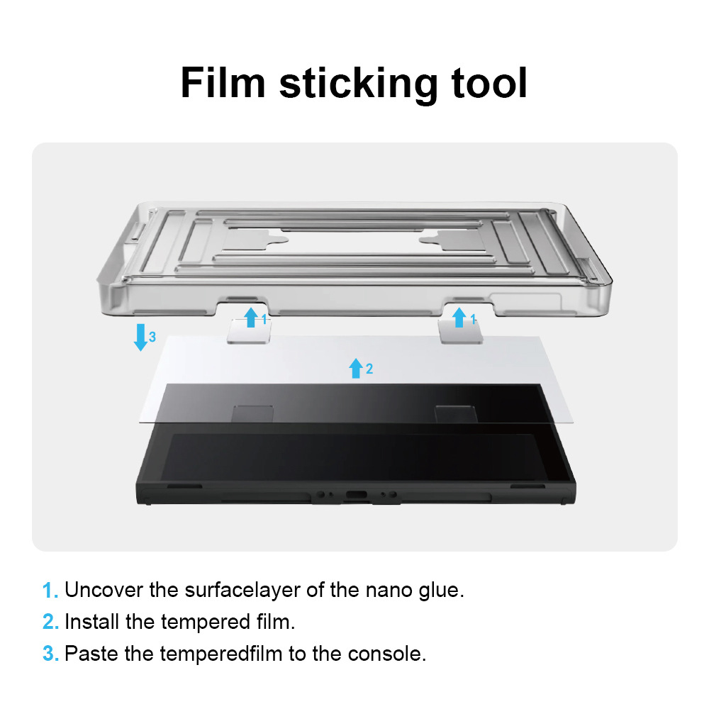 New Switch2 Game Console Protective Film Artifact Suitable for Ns2 Console Tempered Film Anti-Fingerprint