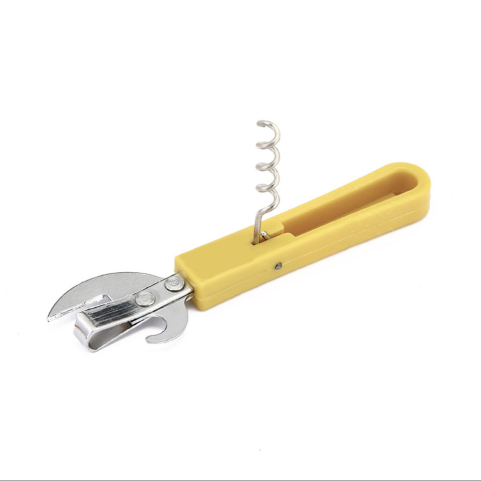 Wooden handle pointed open plastic handle pointed open wine bottle opener wooden handle beer screwdriver multifunctional wooden handle can opener