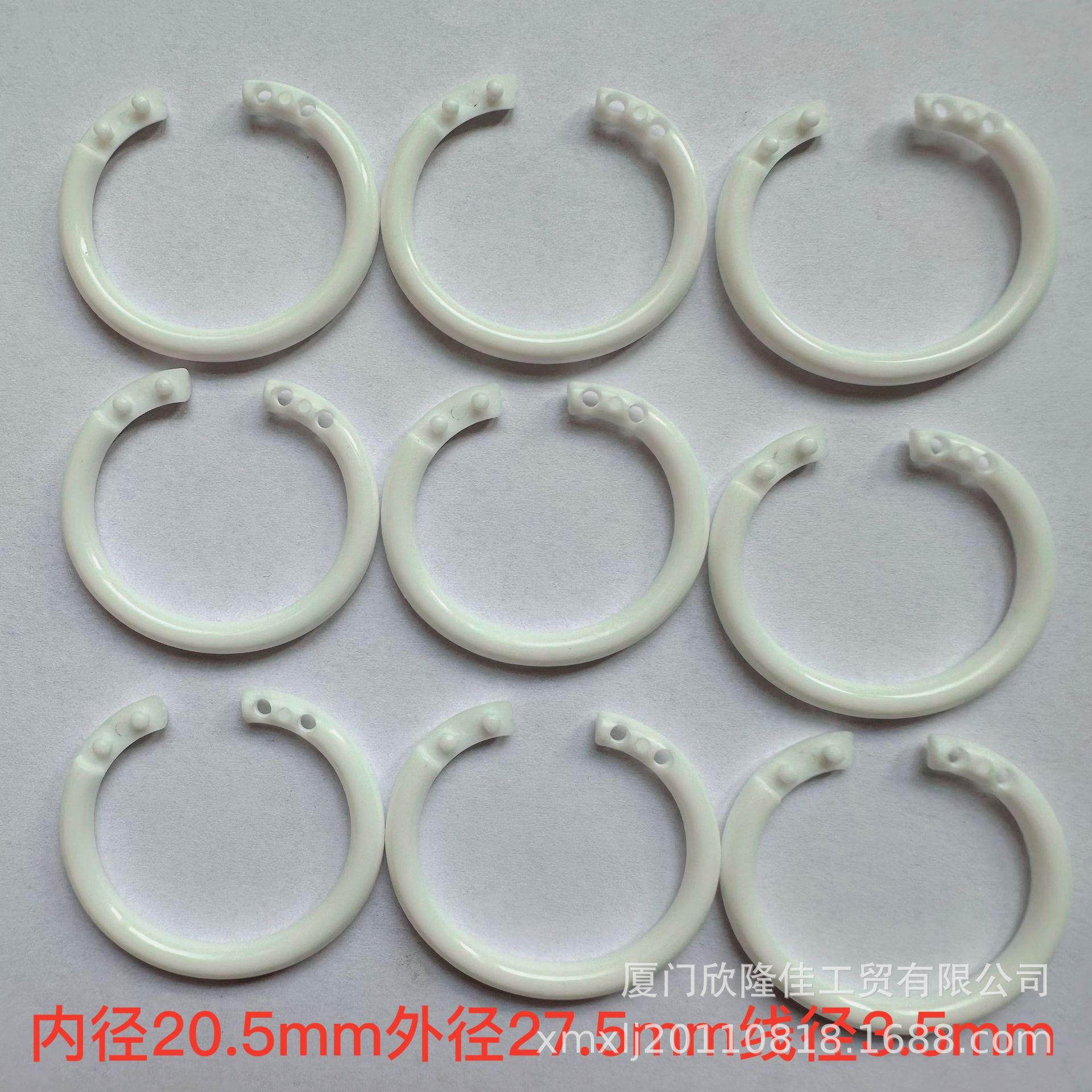 Прямые поставки завода, внутреннее пластиковое кольцо для карточек 20мм, открытое кольцо, зажимное кольцо, кольцо для хранения карточек, подвесное кольцо