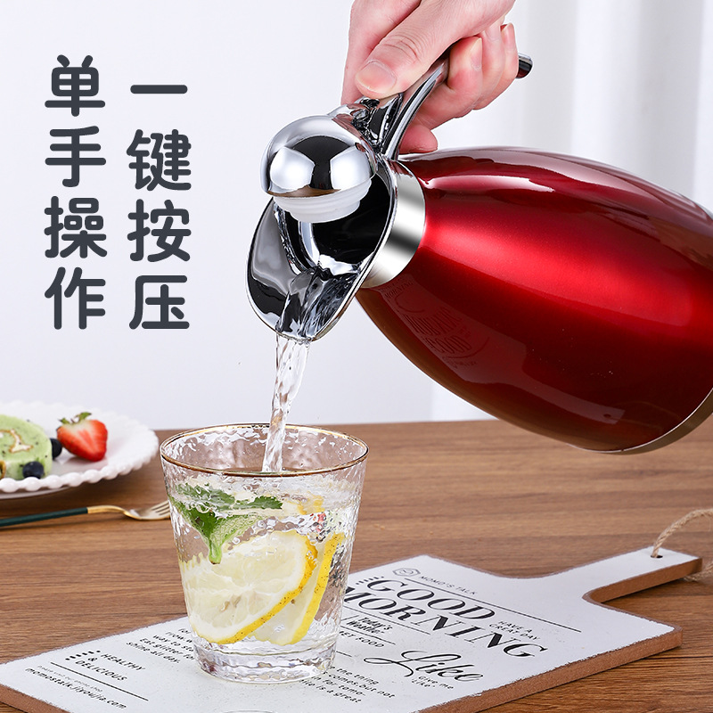 304 stainless steel thermos vacuum kettle double European coffee kettle household cold kettle 2L gift wholesale