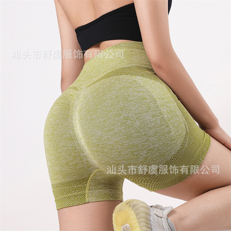 Европейские и американские шорты для фитнеса, поднимающие ягодицы, женские