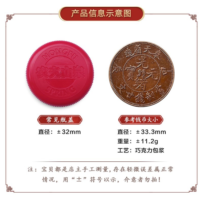 Chocolate-Coated Copper Coin Fengtian Jiachen 20 Cents 33.3mm Player's Collection Original Real Shot Collection Hobby