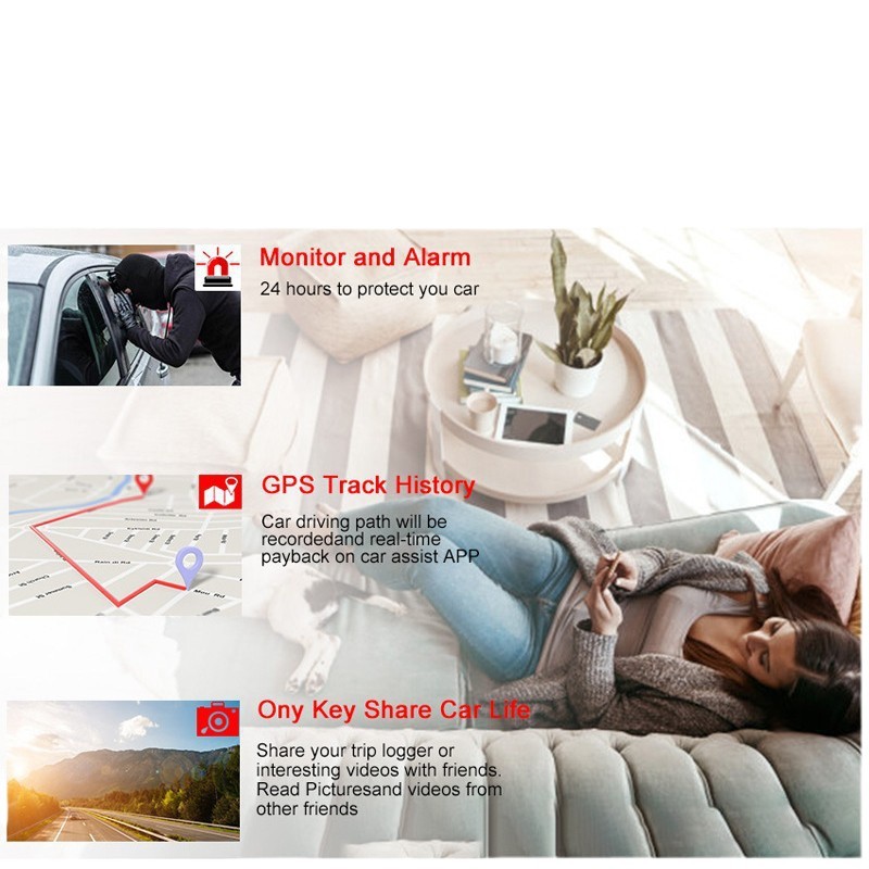 Cross-border Android 4G network streaming media rearview mirror driving recorder 10 inch full screen 12 million HD night vision