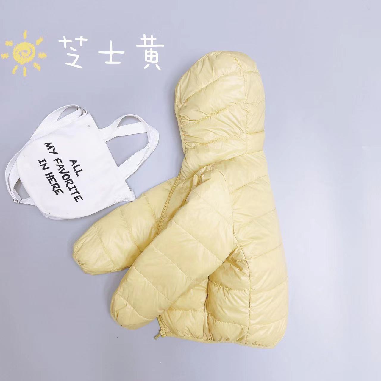Children's light down jacket for boys and girls baby autumn and winter New Baby parent-child coat short warm medium and large children's clothing