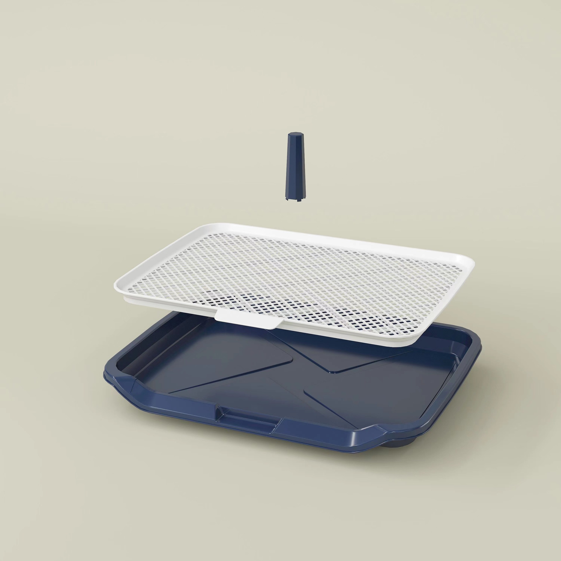 New Training Dog Toilet Pet with Column Drawer Indoor Flat Shit Basin to Induce Cleaning Dog Toilet