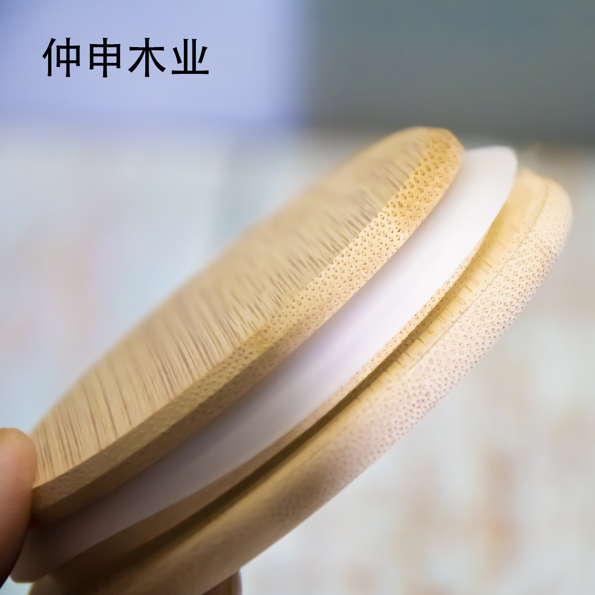 Yogurt Jar Lids Set Bamboo Wood Lid Ball Wood Lid for Yogurt Jar with Silicone Sealing Tea Jar Lid