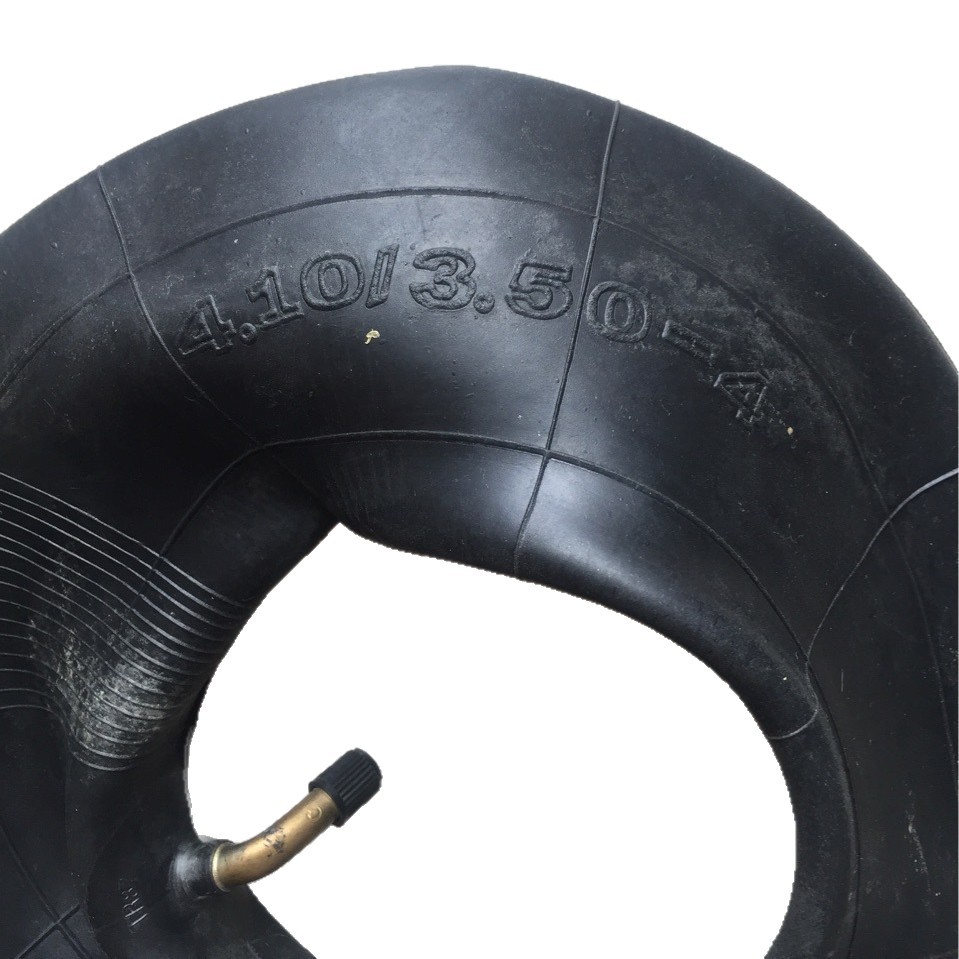 Supply 410/350-4 bend nozzle natural rubber inner tube suitable for trolley flatbed truck tool car, etc.